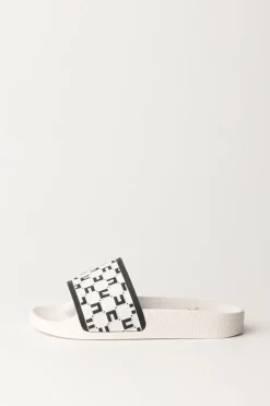 Elisabetta Franchi Bambina Sandali Pool con LoghiBUTTER/BLACK