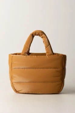 Elisabetta Franchi Bambina Borsa a Mano In Nylon ImbottitaBRONZE