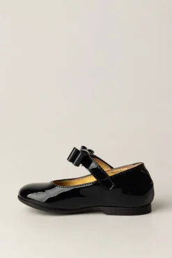 Elisabetta Franchi Bambina Ballerine Lucide con FiocchettoNERO