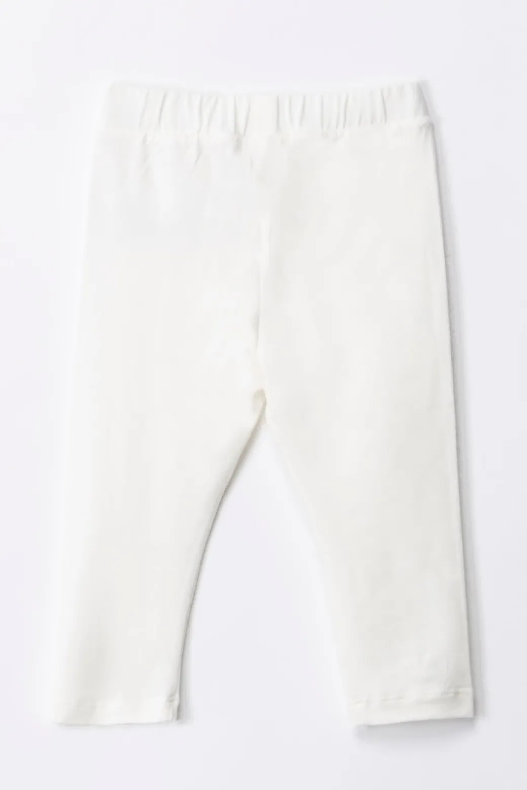 Elisabetta Franchi Bambina Completo Body e Leggings con Ricamo LogoIVORY/CEDAR