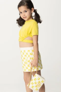 Elisabetta Franchi Bambina Mini Tracolla con LogoBUTTER/CEDAR