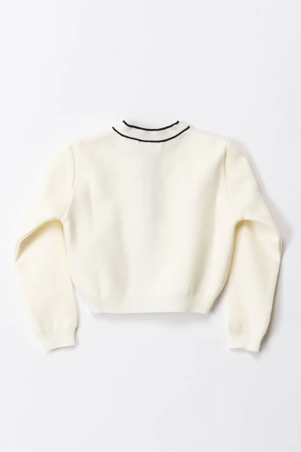 Elisabetta Franchi Bambina Cardigan con Bande LogateBUTTER/BLACK