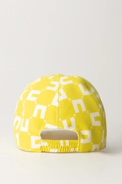 Elisabetta Franchi Bambina Cappellino Da Baseball Stampa Logo CubicoCEDAR/BUTTER