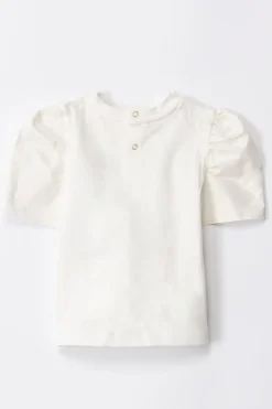 Elisabetta Franchi Bambina Completo T-shirt e Leggings con RicamoIVORY/BLACK