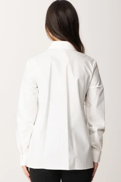 Elisabetta Franchi Bambina Camicia con Inserto Bustino In PizzoAVORIO/NERO