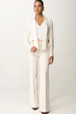 Elisabetta Franchi Blusa In Georgette con FoulardBURRO