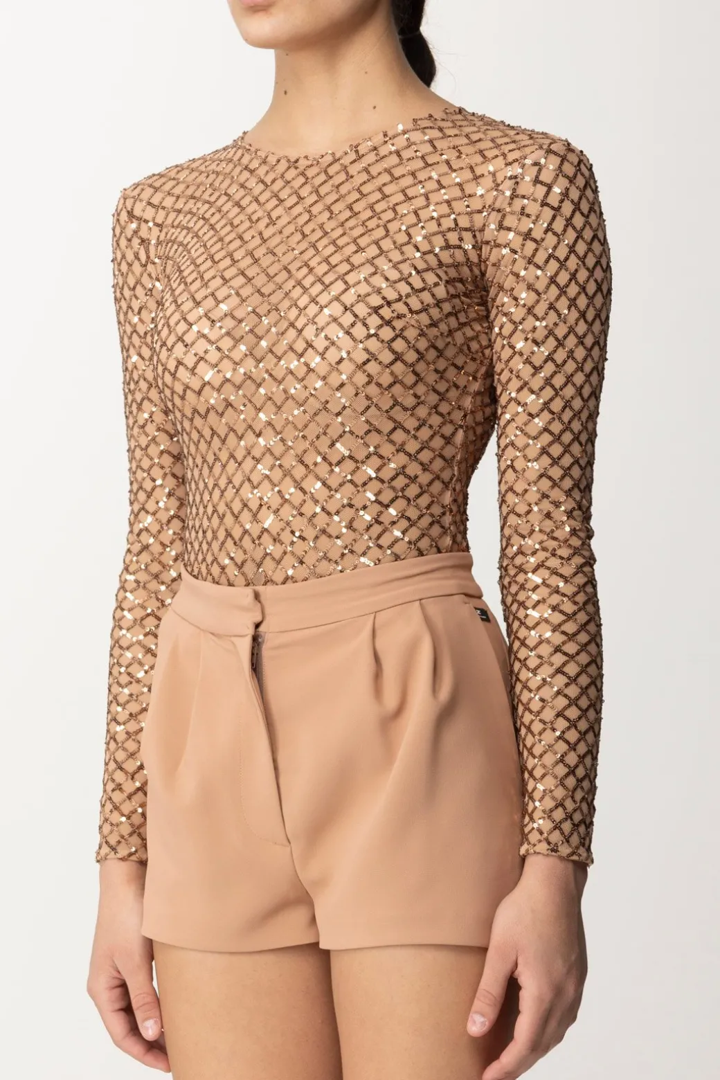 Elisabetta Franchi Body In PaillettesNUDO
