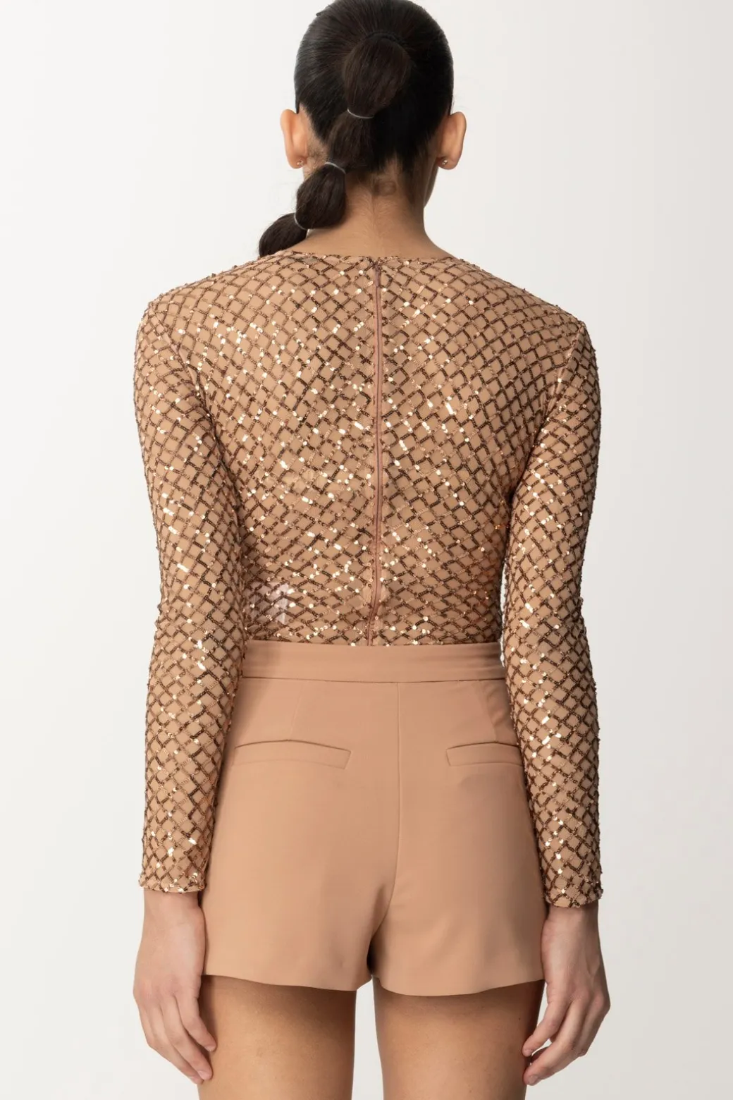 Elisabetta Franchi Body In PaillettesNUDO