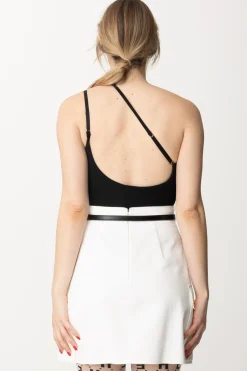 Elisabetta Franchi Body In Jersey MonospallaNERO