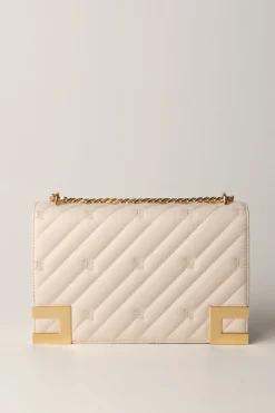 Elisabetta Franchi Borsa Trapuntata Grande con LoghiLATTICE