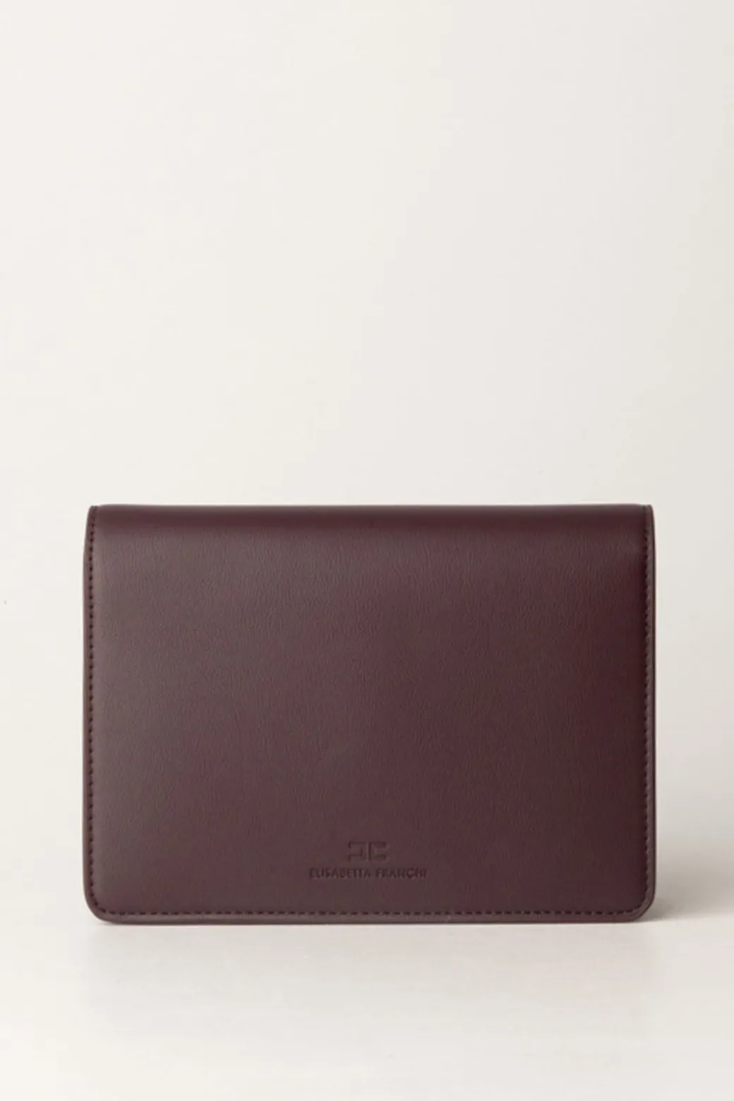 Elisabetta Franchi Borsa a Tracolla con Logo In MetalloROUGE NOIR