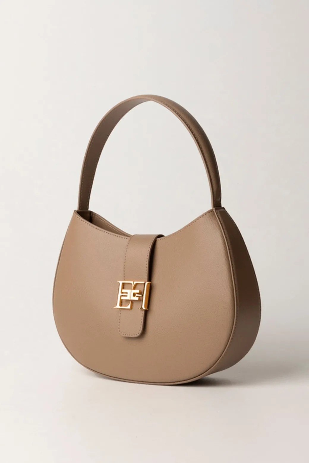 Elisabetta Franchi Borsa Hobo Grande con LogoTORTORA