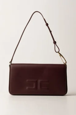 Elisabetta Franchi Borsa con Logo EmbossedROUGE NOIR