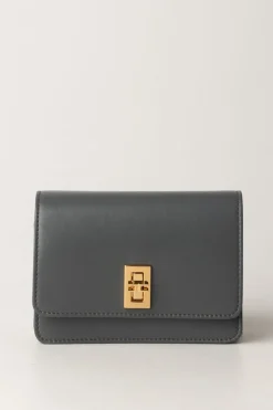 Elisabetta Franchi Borsa a Tracolla In Nappa LucidaSTEEL