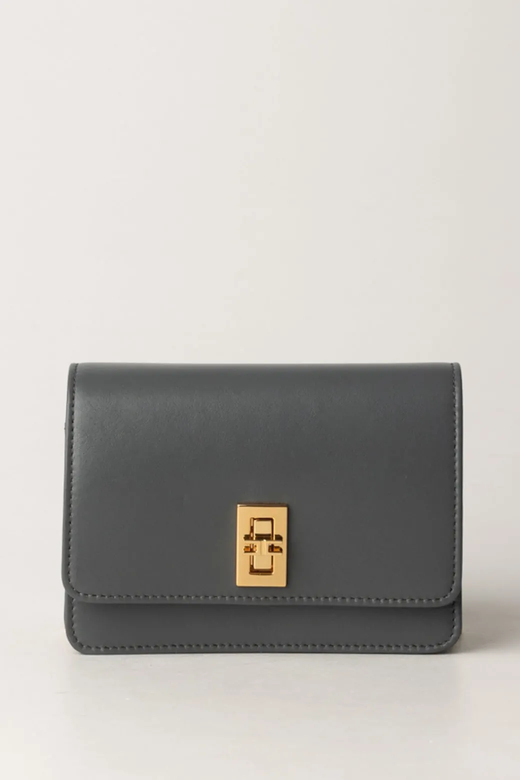 Elisabetta Franchi Borsa a Tracolla In Nappa LucidaSTEEL