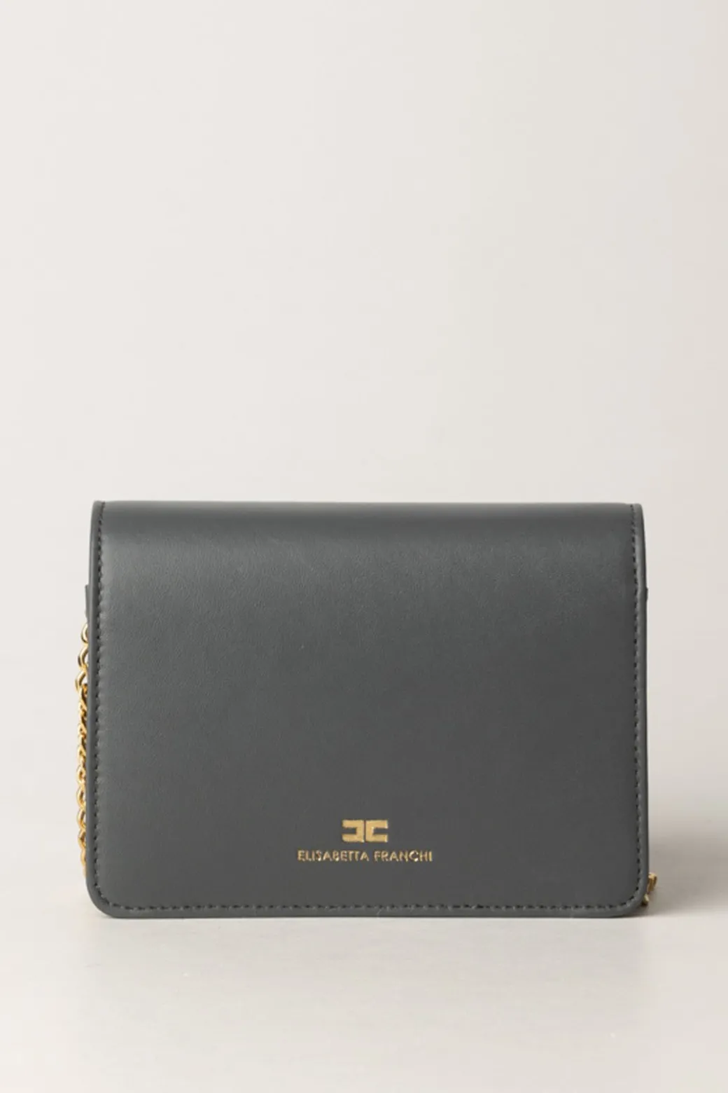 Elisabetta Franchi Borsa a Tracolla In Nappa LucidaSTEEL