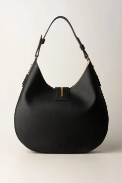 Elisabetta Franchi Borsa Hobo Grande Pelle con ZipNERO