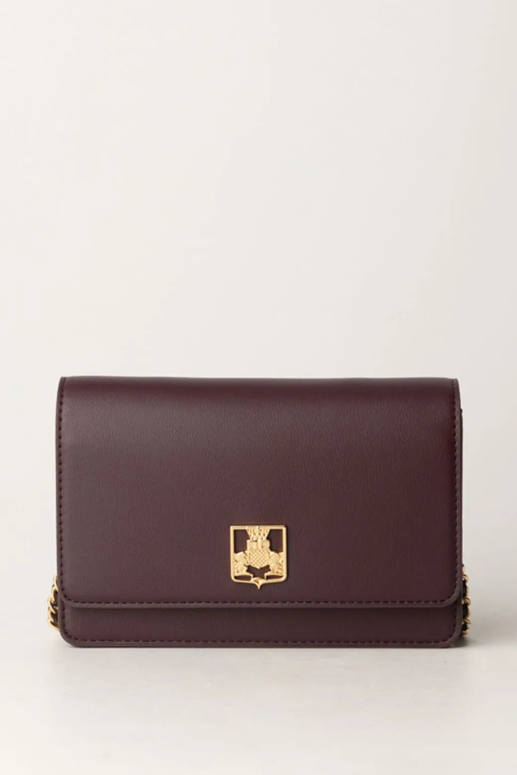 Elisabetta Franchi Borsa a Tracolla con Placca LogataROUGE NOIR