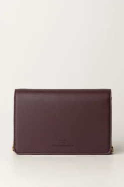 Elisabetta Franchi Borsa a Tracolla con Placca LogataROUGE NOIR