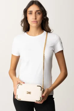 Elisabetta Franchi Borsa a Tracolla con Dettagli In MetalloLATTICE