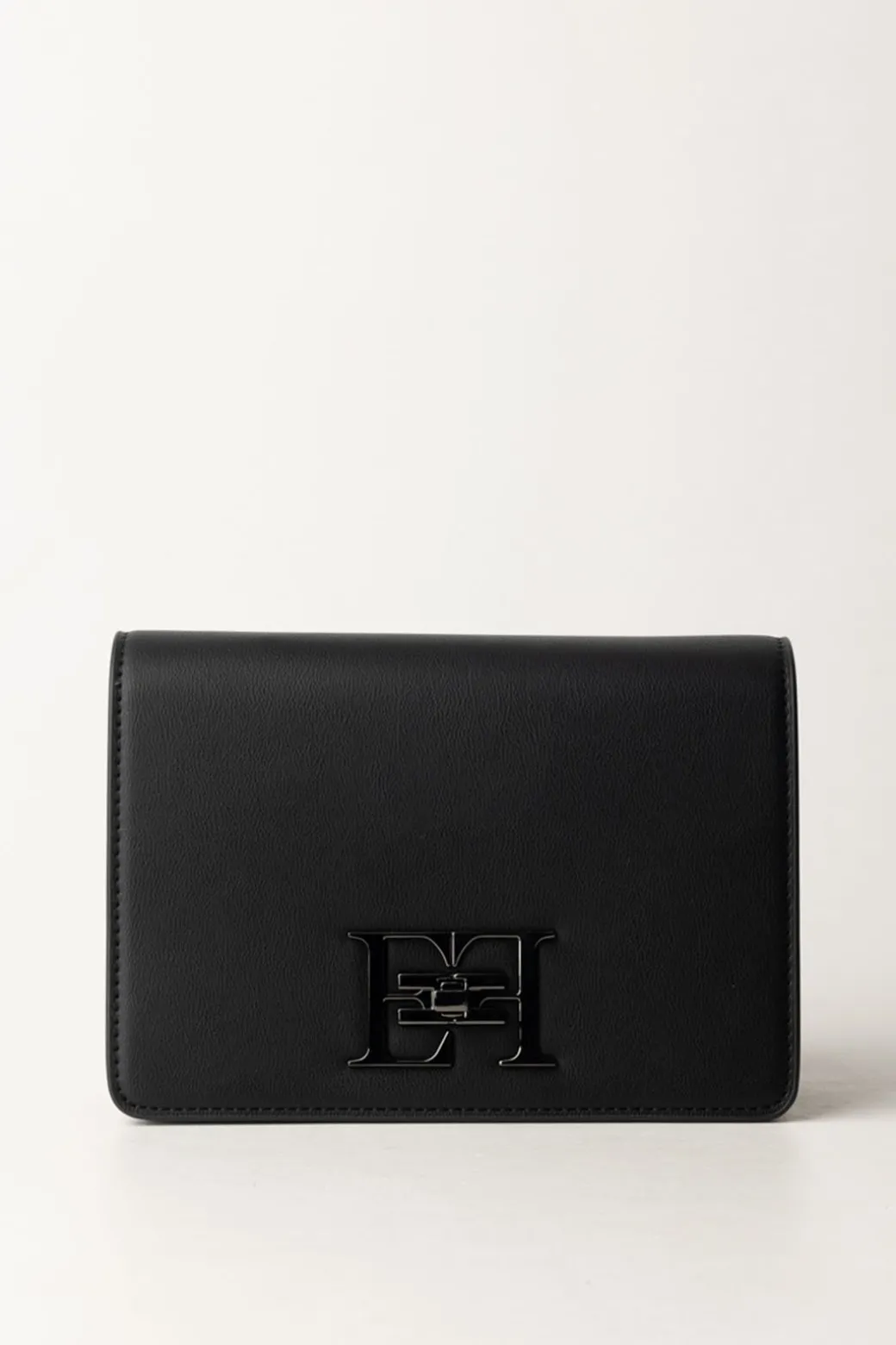 Elisabetta Franchi Borsa a Tracolla con Logo In MetalloNERO