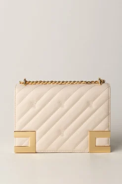 Elisabetta Franchi Borsa Trapuntata Media con LoghiLATTICE