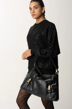 Elisabetta Franchi Borsa Hobo LucidaNERO