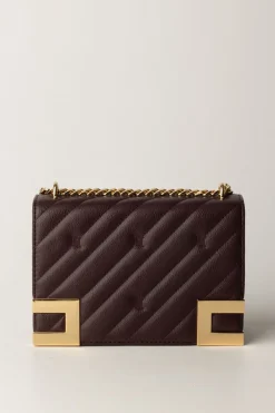 Elisabetta Franchi Borsa Trapuntata Media con LoghiROUGE NOIR