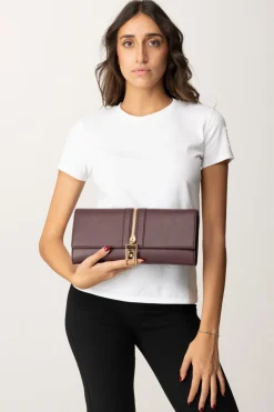 Elisabetta Franchi Borsa Baguette con ZipROUGE NOIR