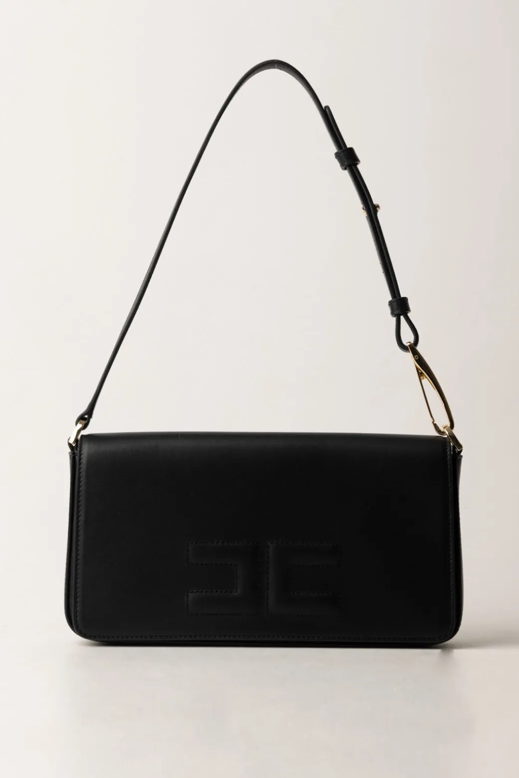 Elisabetta Franchi Borsa con Logo EmbossedNERO