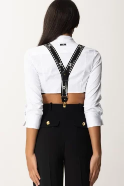 Elisabetta Franchi Bretelle LogateNERO