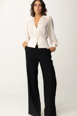 Elisabetta Franchi Camicia Morbida In Georgette con BaschinaBURRO