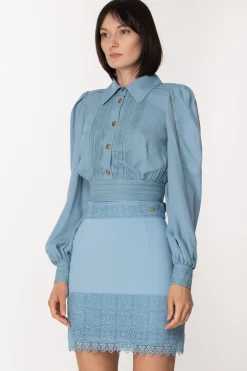 Elisabetta Franchi Camicia Crop con Dettagli a JourCARTADAZUCCHERO