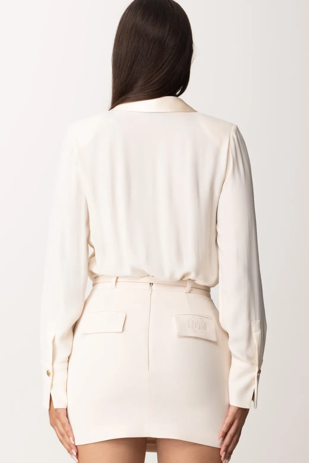 Elisabetta Franchi Camicia Body a Incrocio con ZipBURRO