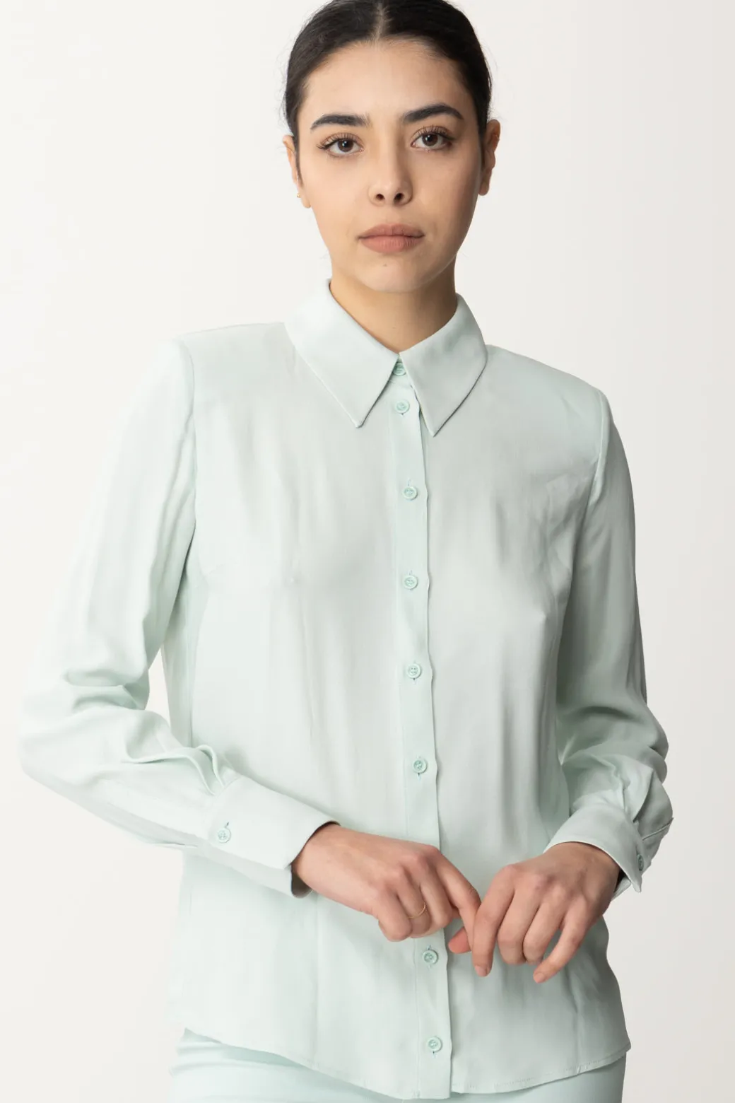 Elisabetta Franchi Camicia FluidaACQUA
