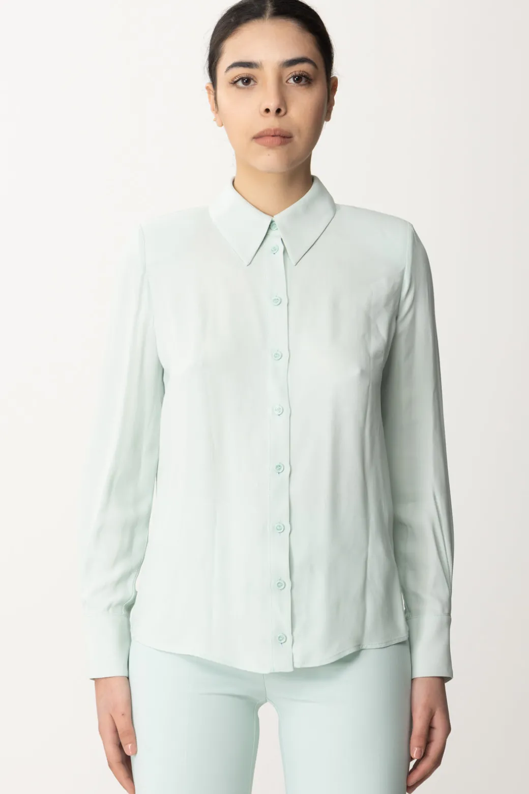Elisabetta Franchi Camicia FluidaACQUA