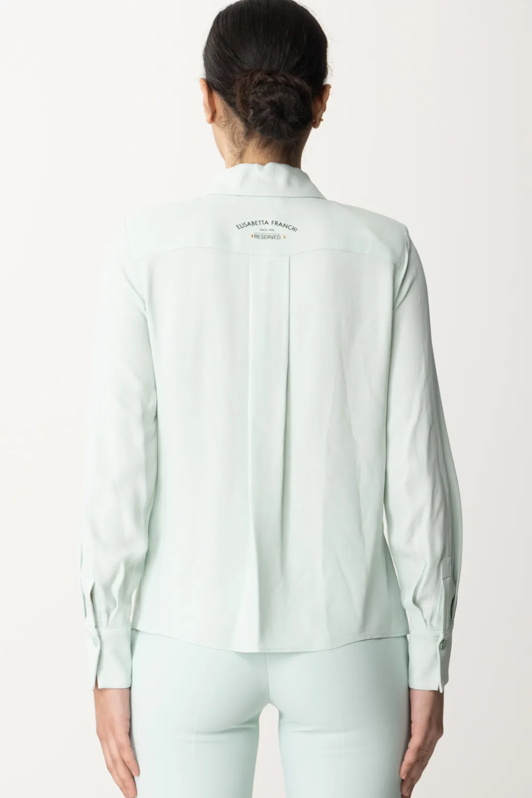Elisabetta Franchi Camicia FluidaACQUA