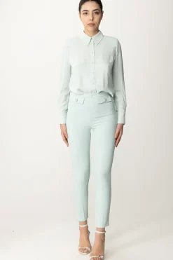 Elisabetta Franchi Camicia FluidaACQUA