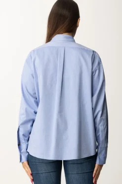 Elisabetta Franchi Camicia Over con Etichetta LogoOXFORD