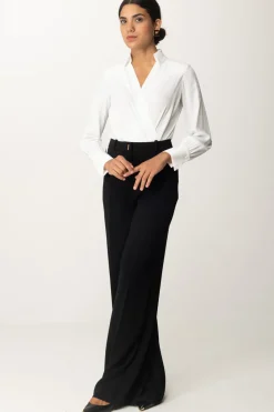 Elisabetta Franchi Camicia a Body con LetteringAVORIO