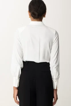 Elisabetta Franchi Camicia a Body con LetteringAVORIO