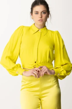 Elisabetta Franchi Camicia Cropped In ViscosaCEDRO