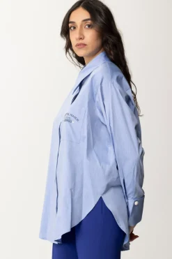 Elisabetta Franchi Camicia Svasata con Ricamo ReservedOXFORD