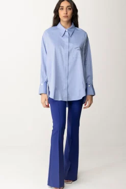 Elisabetta Franchi Camicia Svasata con Ricamo ReservedOXFORD