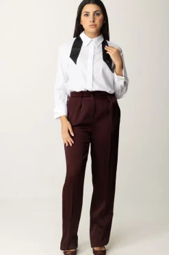 Elisabetta Franchi Camicia con CravattiniBIANCO