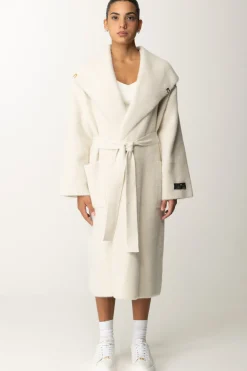 Elisabetta Franchi Cappotto Vestaglia con CinturaLATTICE