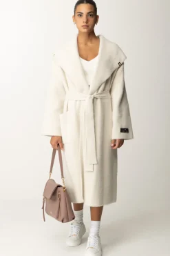Elisabetta Franchi Cappotto Vestaglia con CinturaLATTICE