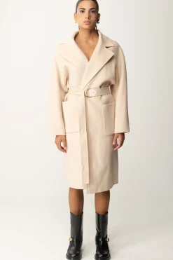 Elisabetta Franchi Cappotto Vestaglia In LanaLATTICE