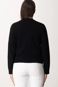 Elisabetta Franchi Cardigan con Bottoni GoldNERO