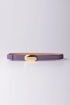 Elisabetta Franchi Cintura Sottile ScamosciataCANDY VIOLET